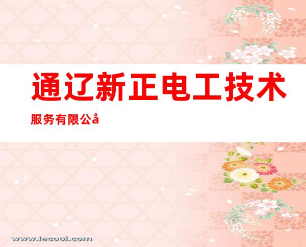 通辽新正电工技术服务有限公司