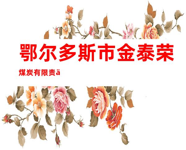 鄂尔多斯市金泰荣煤炭有限责任公司