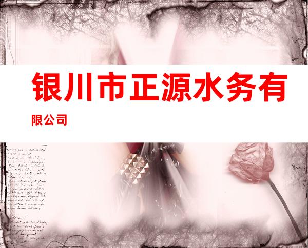 银川市正源水务有限公司