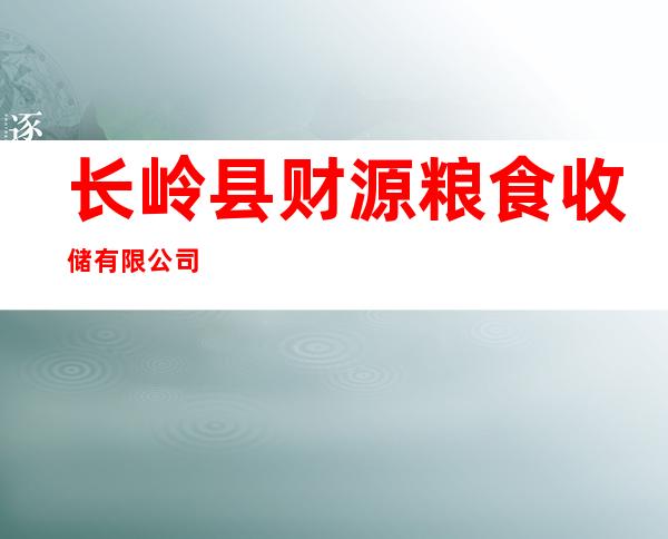 长岭县财源粮食收储有限公司