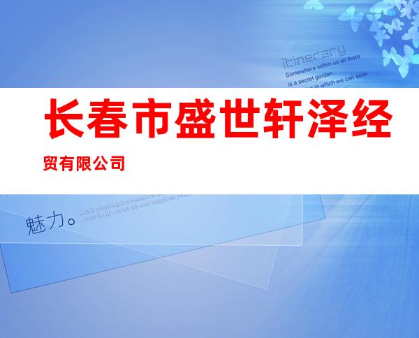 长春市盛世轩泽经贸有限公司