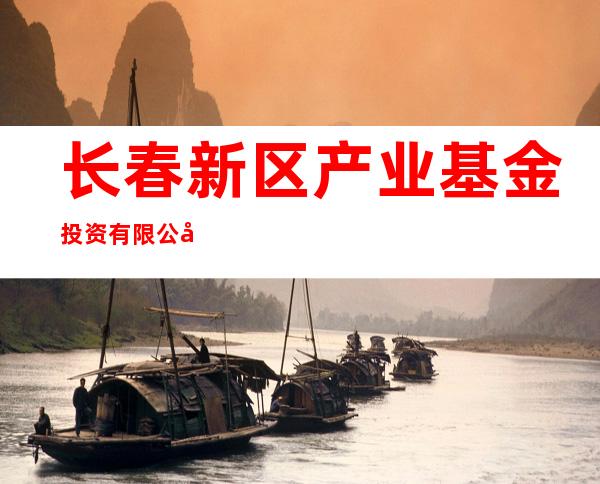 长春新区产业基金投资有限公司