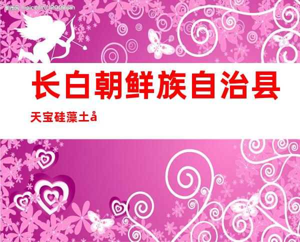 长白朝鲜族自治县天宝硅藻土功能制品有限公司