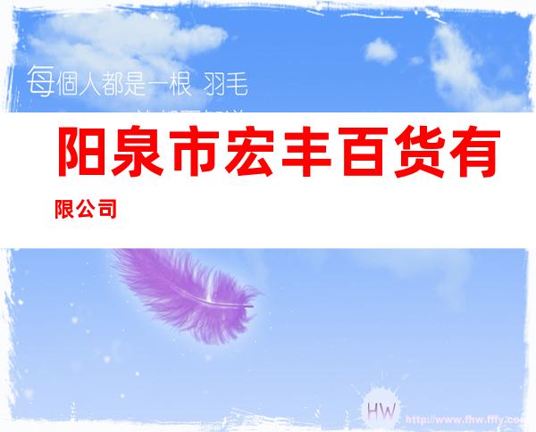 阳泉市宏丰百货有限公司