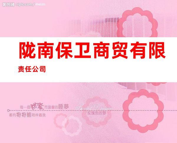 陇南保卫商贸有限责任公司