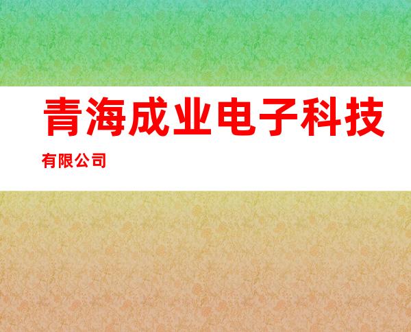 青海成业电子科技有限公司
