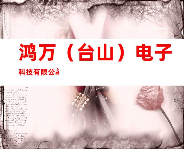 鸿万（台山）电子科技有限公司