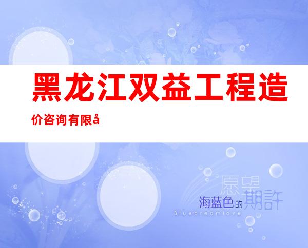 黑龙江双益工程造价咨询有限公司