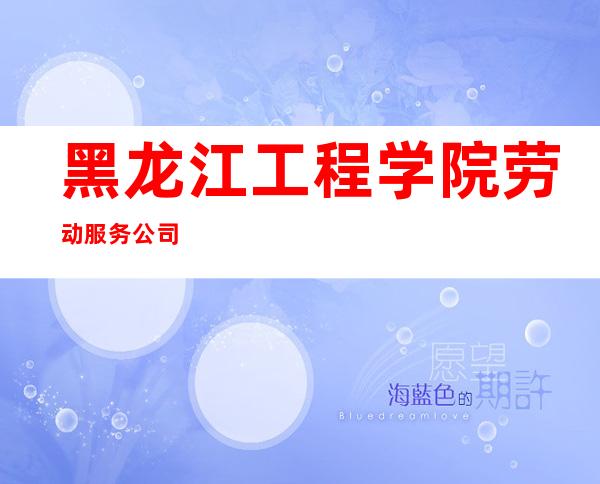 黑龙江工程学院劳动服务公司