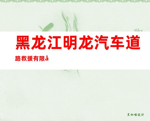黑龙江明龙汽车道路救援有限公司
