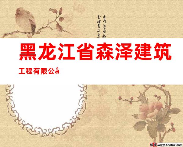 黑龙江省森泽建筑工程有限公司