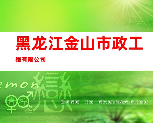 黑龙江金山市政工程有限公司