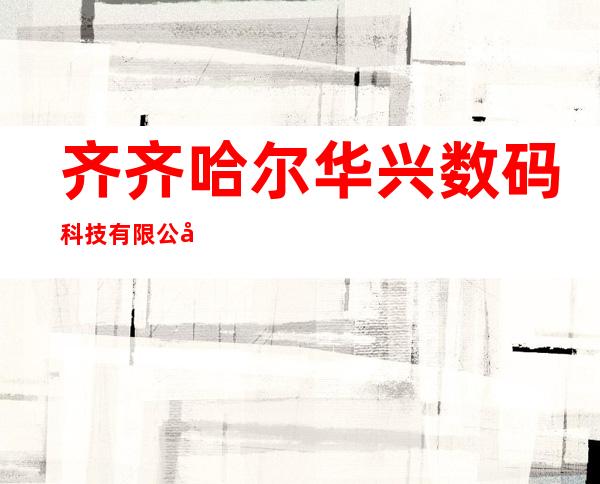 齐齐哈尔华兴数码科技有限公司