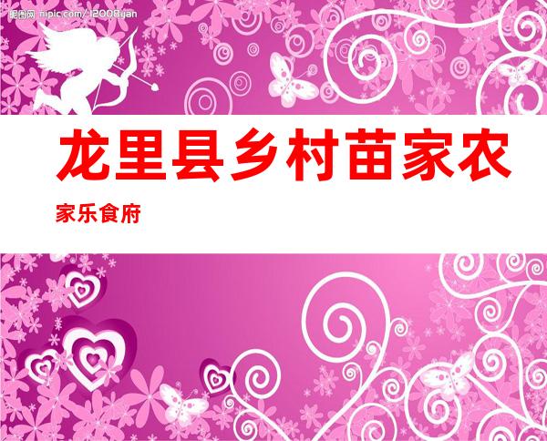 龙里县乡村苗家农家乐食府